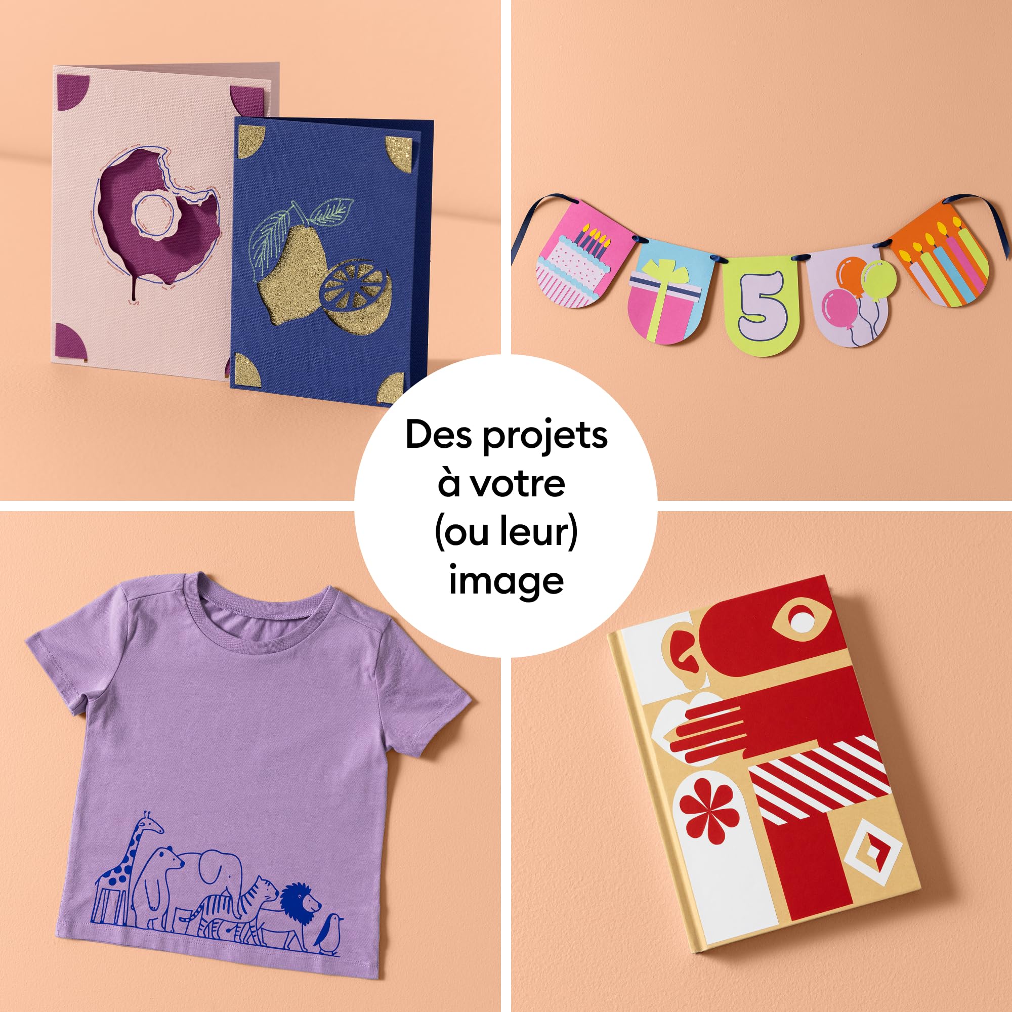Cricut Joy™ 2 Essential Bundle + Contenu numérique. Machine de découpe intelligente compacte – idéale pour cartes personnalisées, autocollants simples et étiquettes