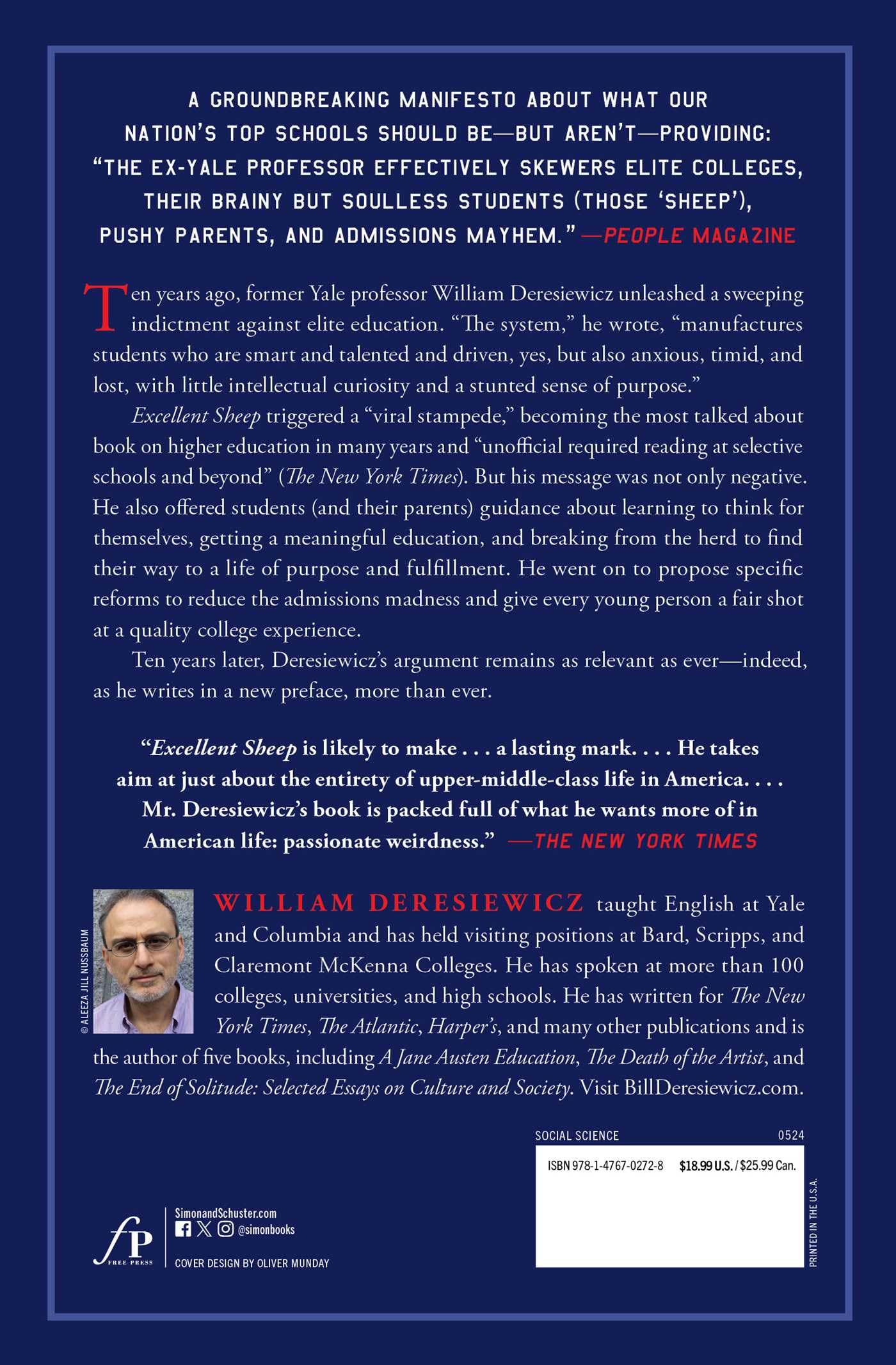 Excellent Sheep: The Miseducation of the American Elite and the Way to a Meaningful Life