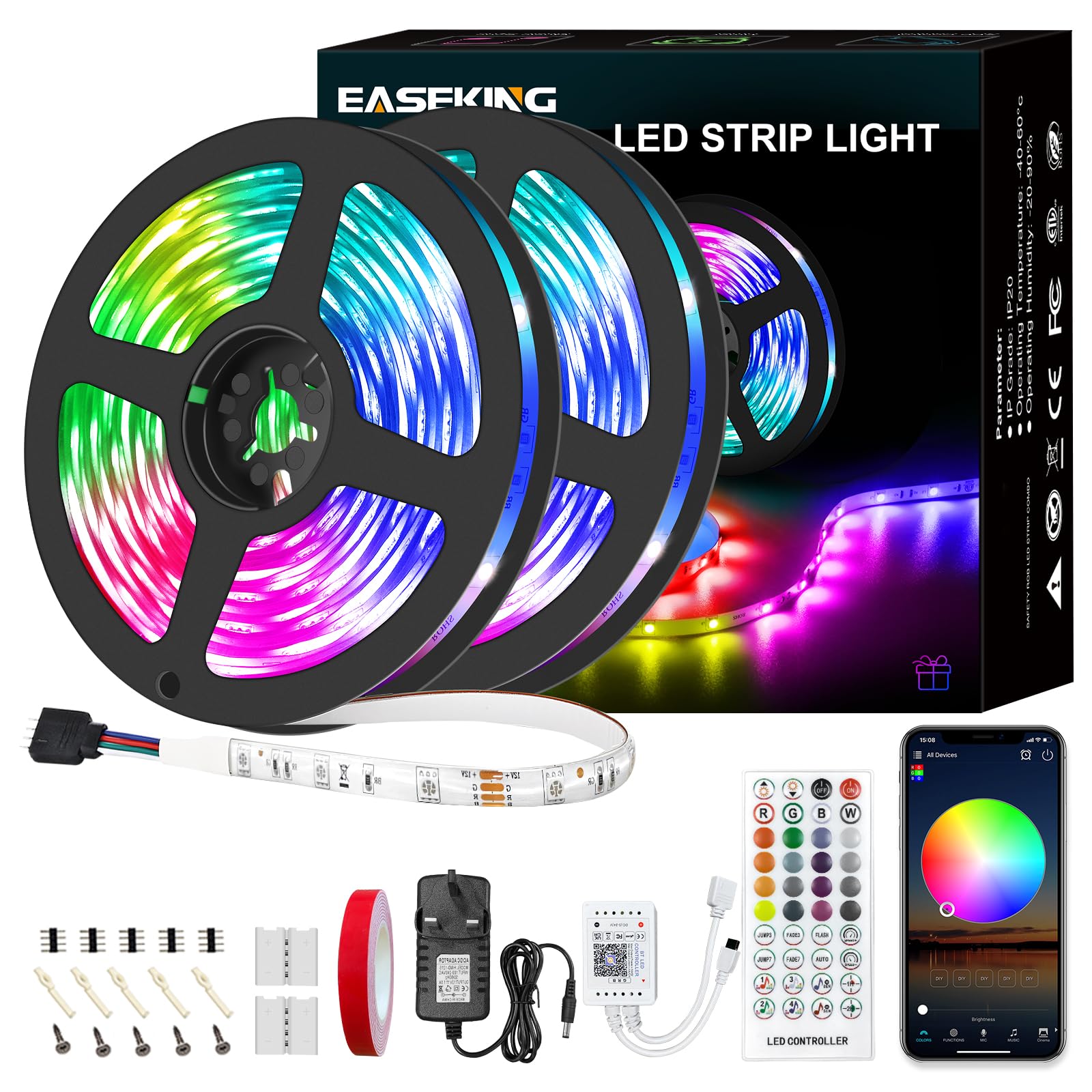 Led Strip Light App And IR Remote Control