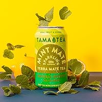 Vista 2 de Yerba Mate de menta espumosa de Tama Tea - Bebida energética natural sin azúcar con frutas y hierbas reales, alternativa a la bebida saludable