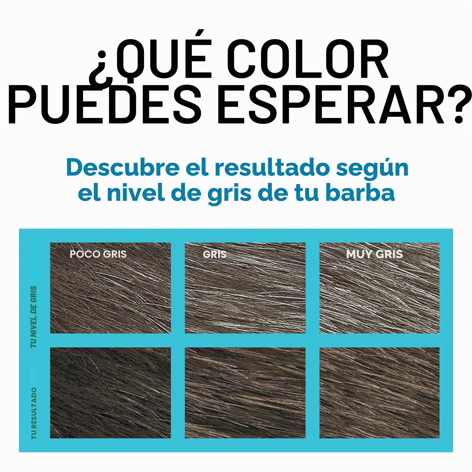Just for Men Barba & Bigote, tinte para barba para hombre, color castaño medio, tinte para eliminar las canas, con peine aplicador, M35 (3 unidades)