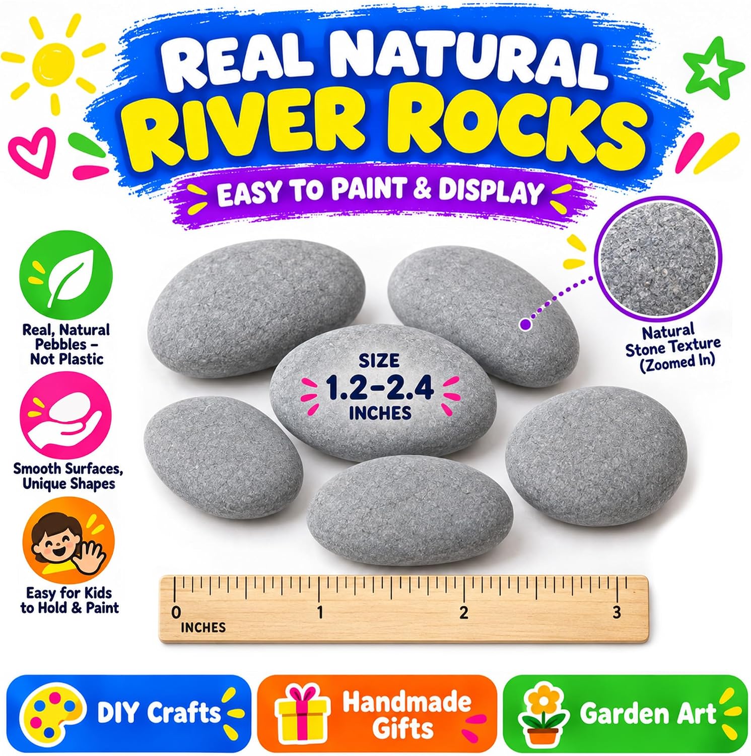 Rock Painting Kit for Kids, Arts and Crafts for Kids Ages 3-12 image 5