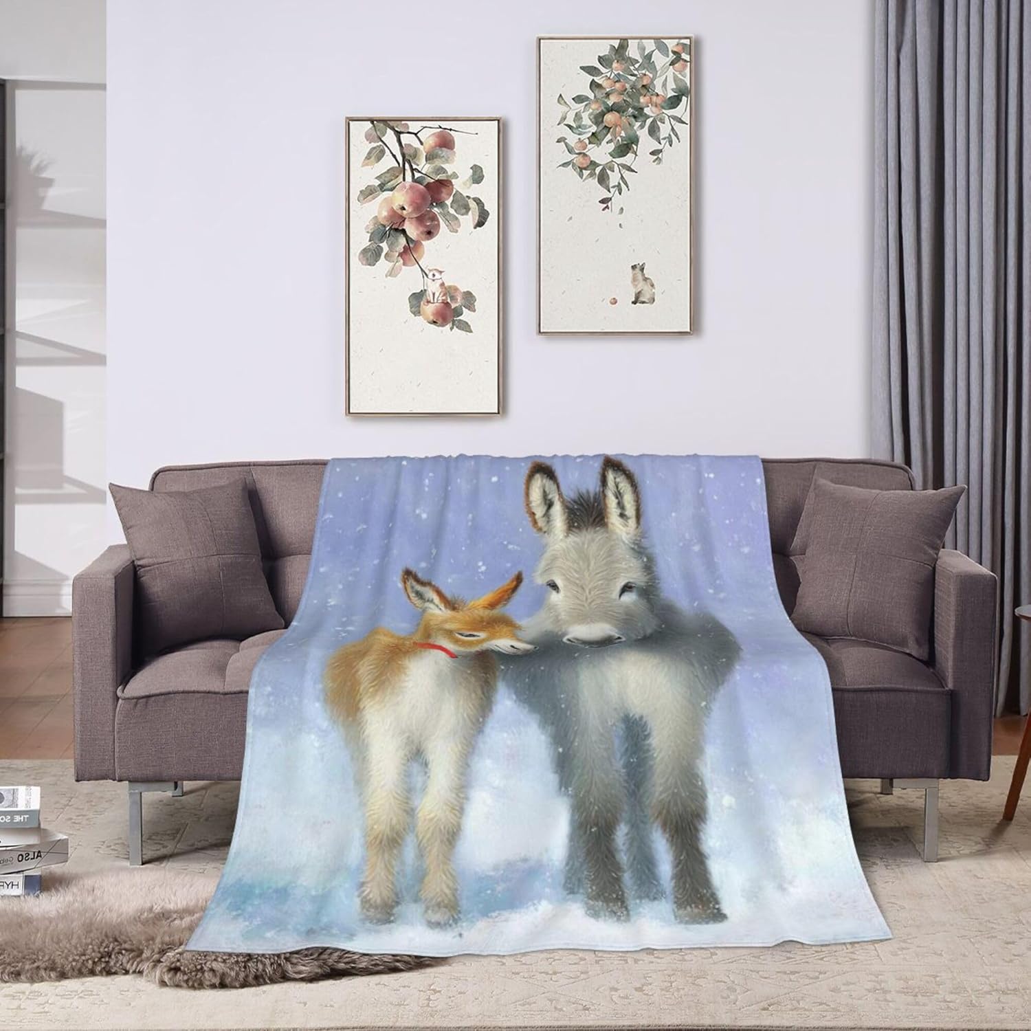 Donkey Blanket Donkey Throw Blanket Super Soft Plush Flannel Fleece Bedding Gifts for Boys Girls Men Women Lovers Adults Stuff for Couch Sofa Bed Room Decor 40"X50" - Image 8