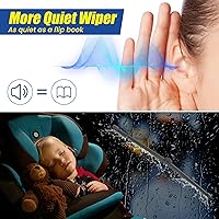 Vista 44 de GSPSCN Limpiaparabrisas trasero de 10" para Chevy Trax 22-13 Traverse 24-18 /Jeep Compass 17-07，Patriot 17-07/ Ford Escape Focus 07-01/ Dodge