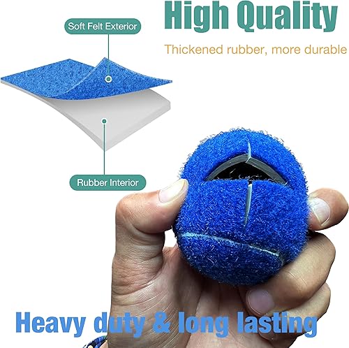 Miniatura 3 de HPWFHPLF Pelotas de tenis precortadas, 2 pelotas Walker Glide, precortadas para una fácil instalación, deslizadores resistentes de larga duración