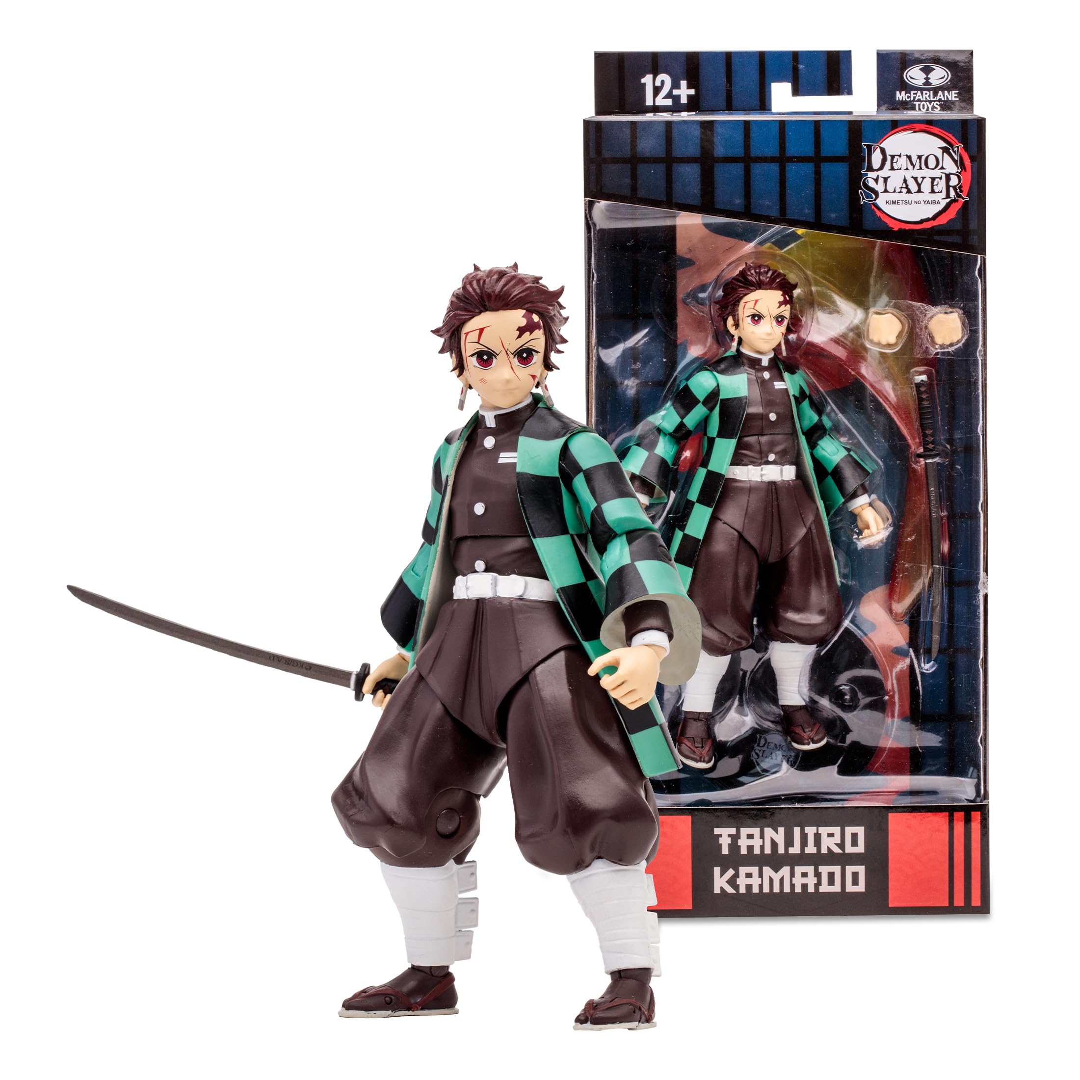 Lansay McFarlane Toys - Demon Slayer - Tanjiro Kamado - Figurka kolekcjonerska i akcesoria - Postacie z mangi - Od 12 lat