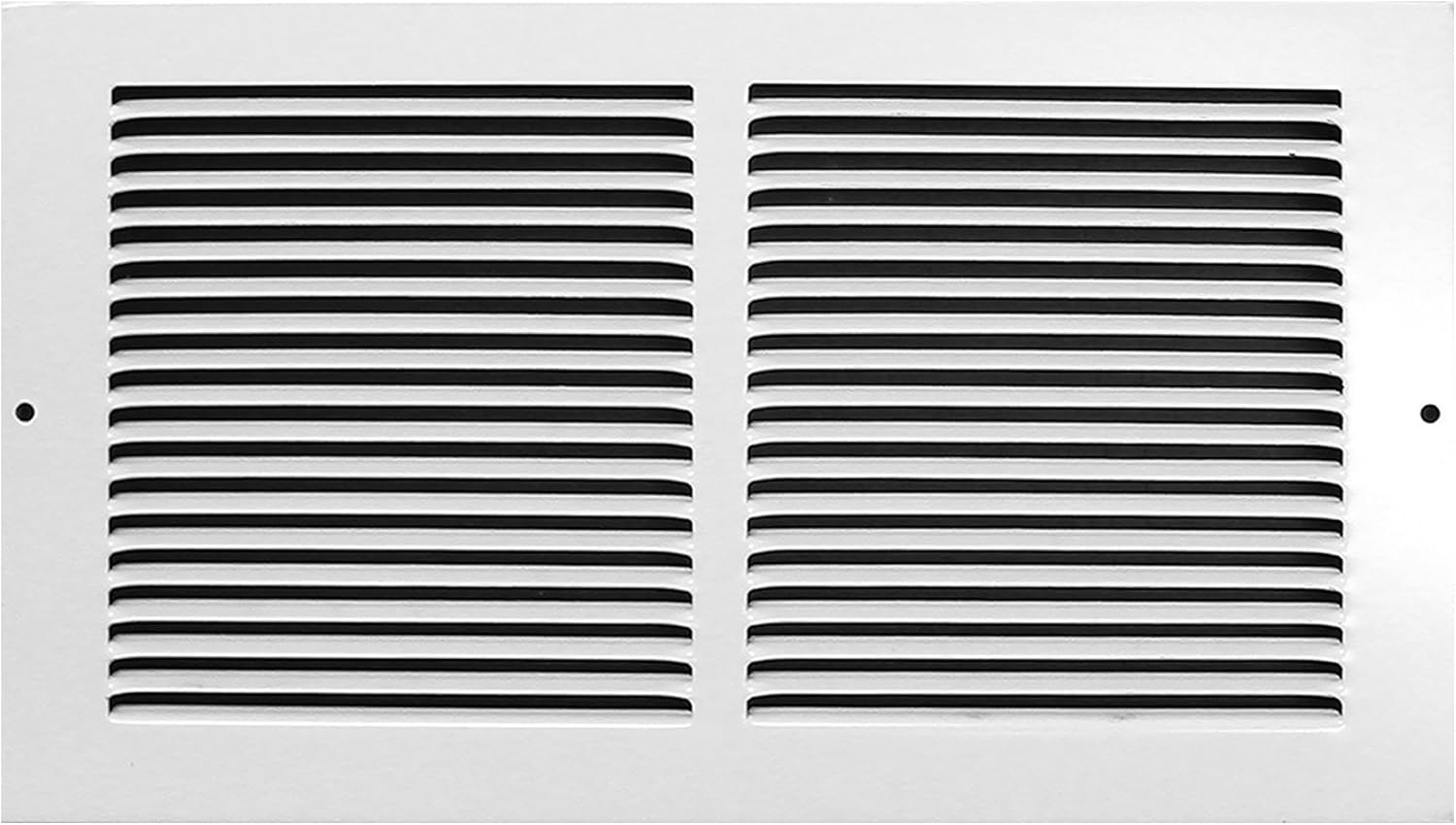 Accord AB3BGWH126 Baseboard Grille with 1/3-Inch Fins Louvered Design, 12-Inch x 6-Inch(Duct Opening Measurements), White