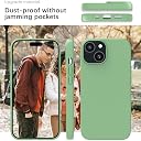 YATWIN Silicone Back Case for iPhone 13 Mini, Soft-Touch Phone Back Cover for Apple iPhone 13 Mini - Mint Green gallery image