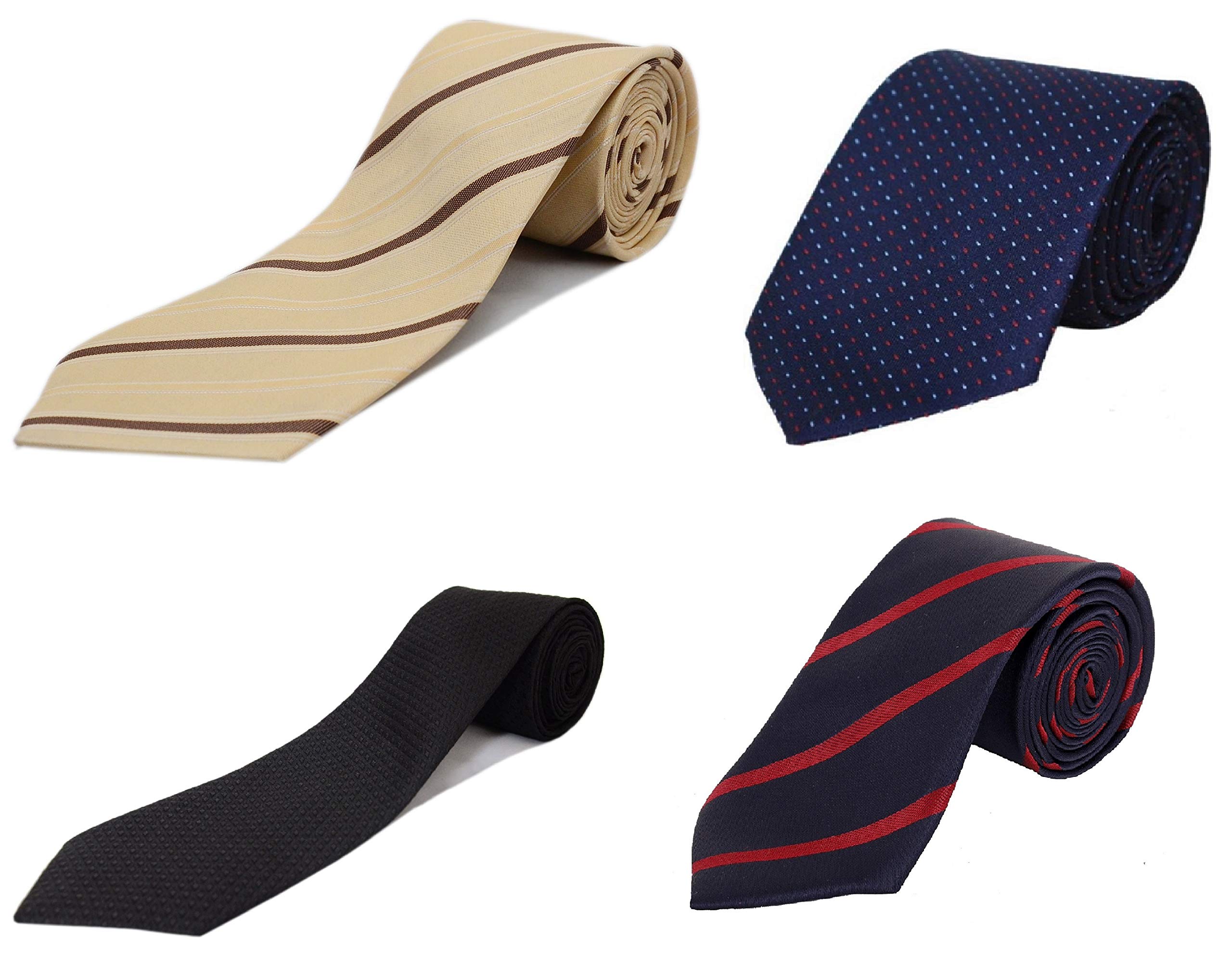 alcove...refine your image Alcove Pack Of 4 Designer Formal Tie For Men And Boys(2.75'' Broad)-picture-28