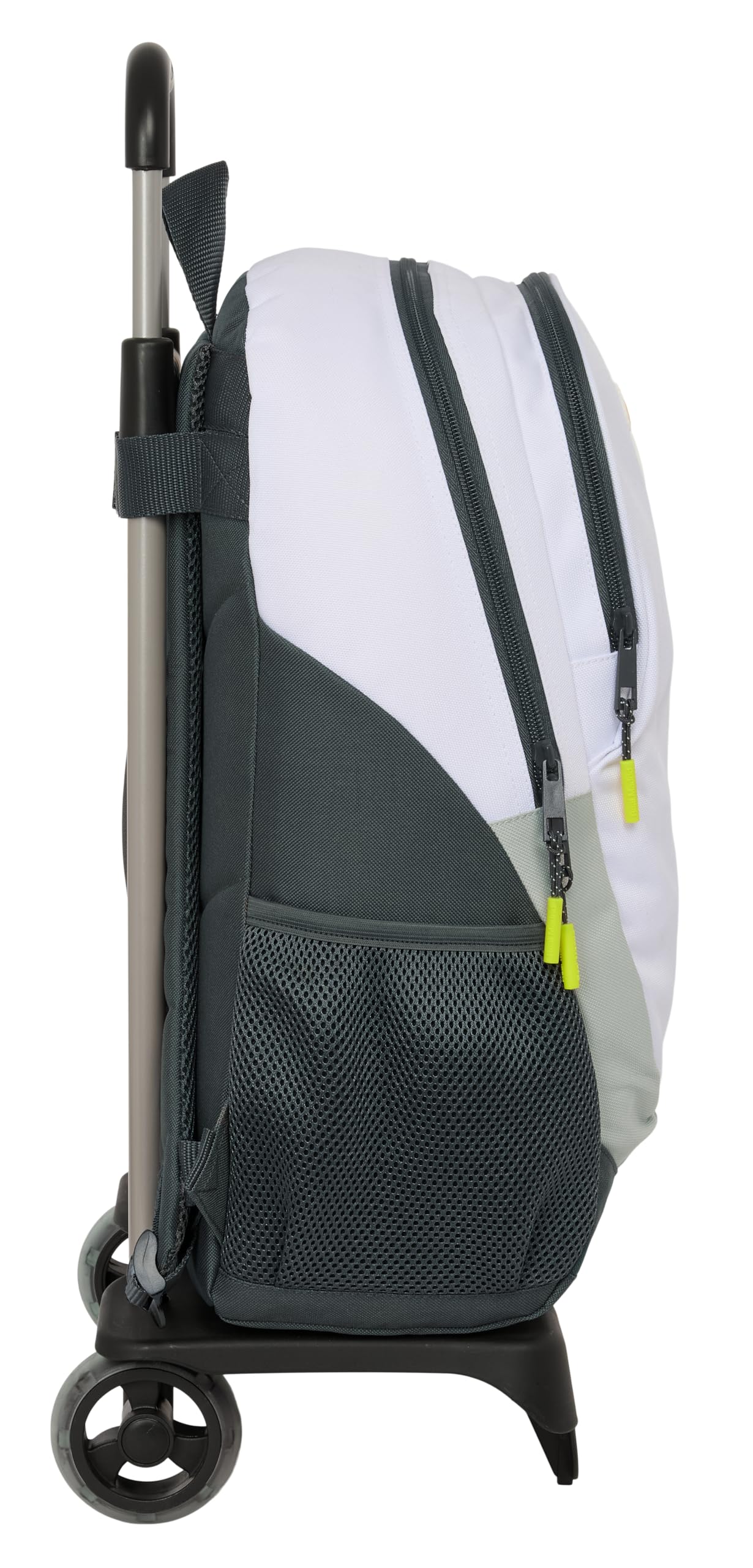 Safta REAL MADRID EQUIPACIÓN 25/26 - Mochila Escolar con Carro, Ideal para Niños de Diferentes Edades, Cómoda y Versátil, Calidad y Resistencia, 33x15x43 cm