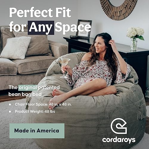 Miniatura 10 de CordaRoy's Chenille Nest - Puf de chenilla, silla convertible se pliega de silla a cama, como se ve en Shark Tank, expreso, King