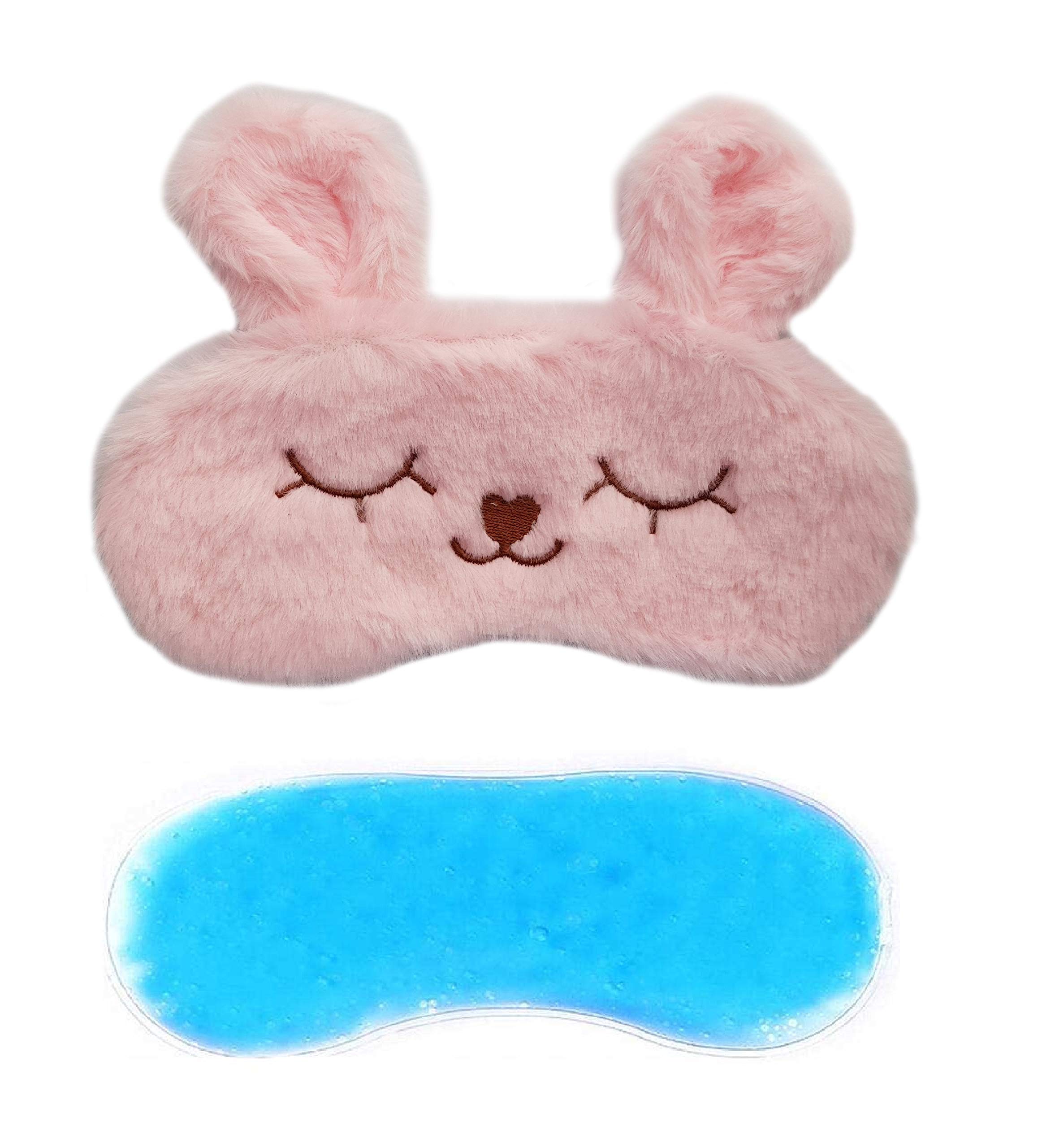 Sleep Eye Mask with cooling gel for Men Women, Night Sleeping Mask & Blindfold, Block Out Light, Soft Comfort Eye Shade Cover for Travel Nap (Pink)-image-9