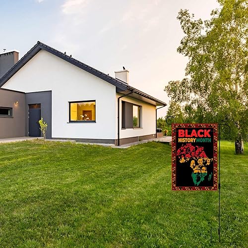 Miniatura 6 de Nepnuser Bandera de jardín del mes de la historia negra, decoración del festival del patrimonio africano afro americano, decoración para el patio