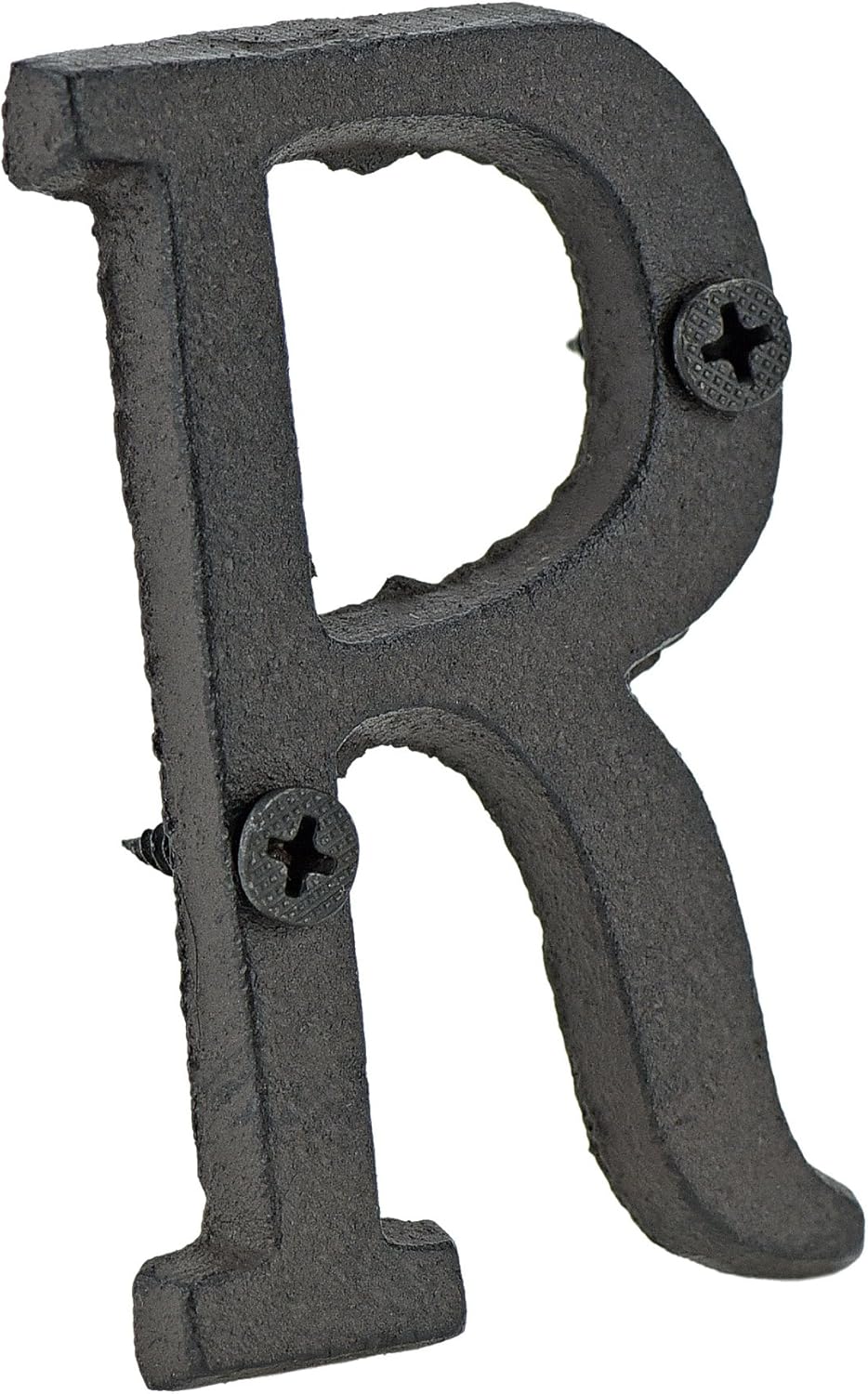 FiveSeasonStuff Vintage Decorative Cast Iron Letters with Mounting