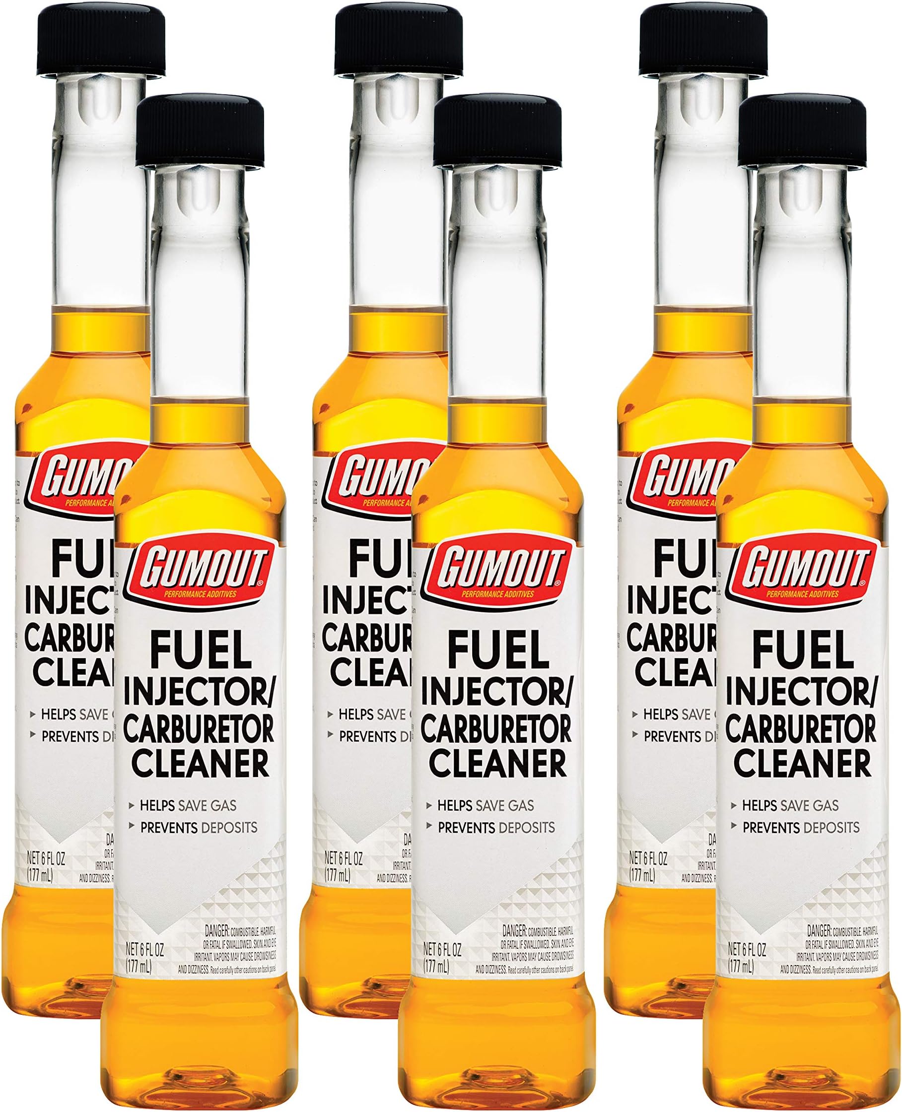 Gumout 510021W-6PK Carburetor and Fuel Injector Cleaner, 6 Ounce (Pack of 6)