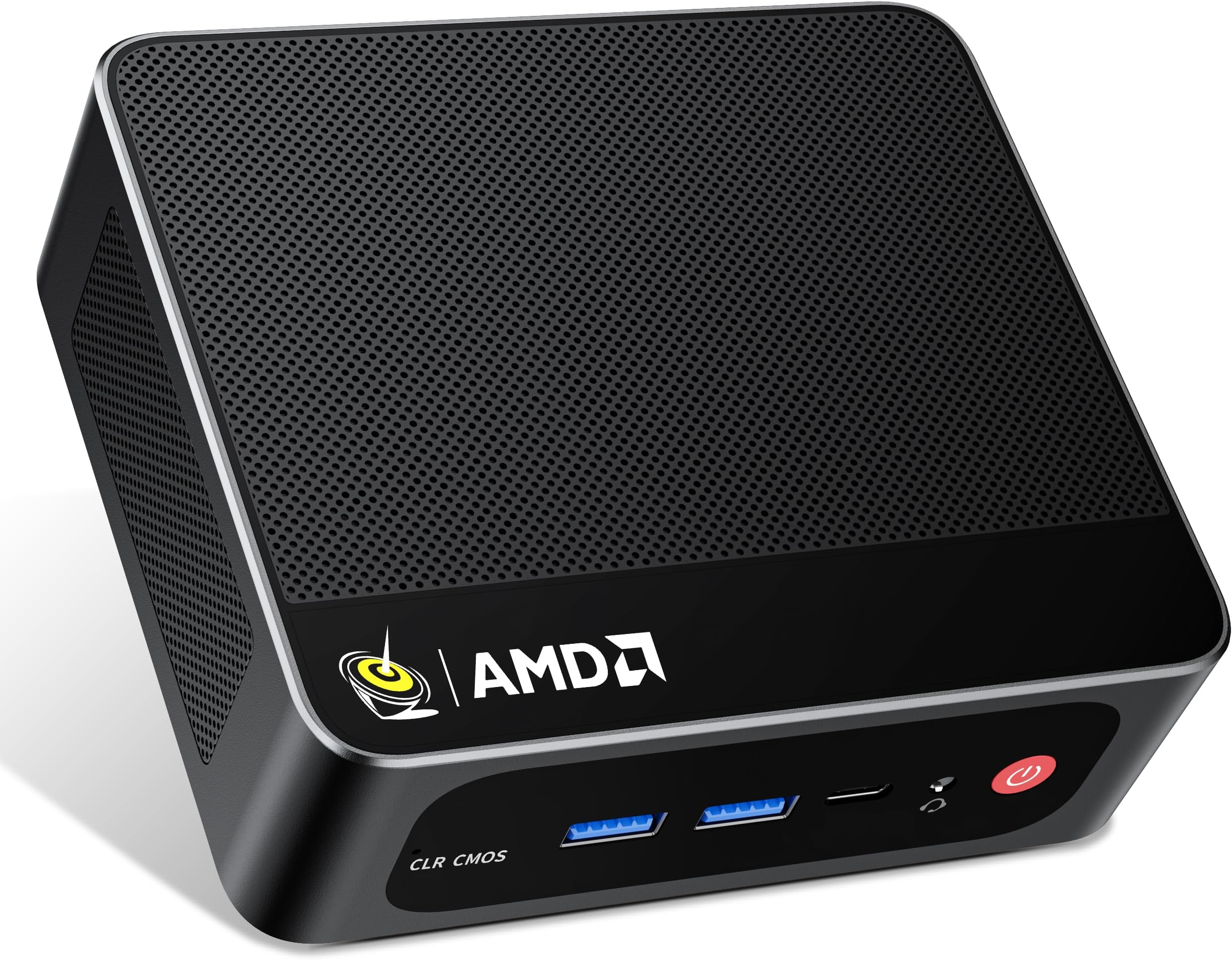 Beelink Mini PC, AMD Ryzen 5500U (6C/12T, Up to 4.0GHz), 16GB DDR4 500GB M.2 NVME SSD, Mini Computer Support 2.5G LAN/Triple Display/USB3.2/WiFi6/BT5.2 Home/Office Micro Desktop Computer