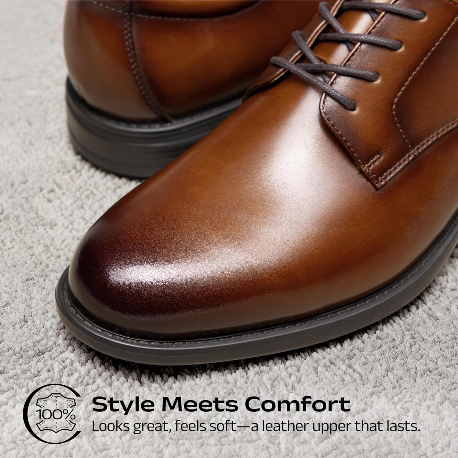 Bruno Marc Men's Classic Leather Dress Shoes Comfort Oxfords Business Formal Lace Up Shoes - Image 4