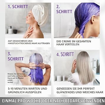 SUNATORIA Keratin-Haarmaske - Intensive Repair-Haarkur (Purple)