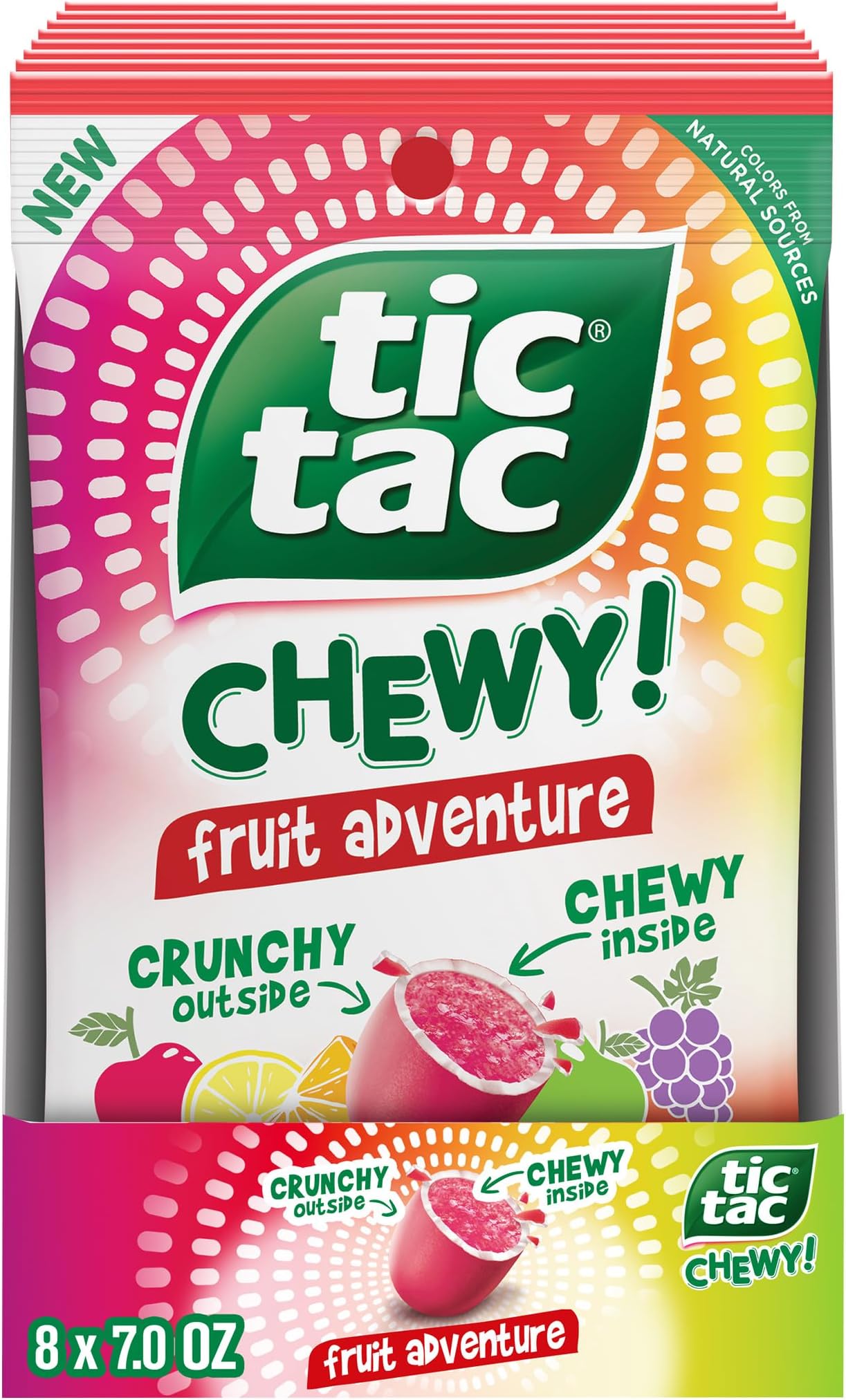 CHEWY! Fruit Adventure Candy, Bulk 8 Pack, Fruit Candy, 7 oz Each (Packaging May Vary)