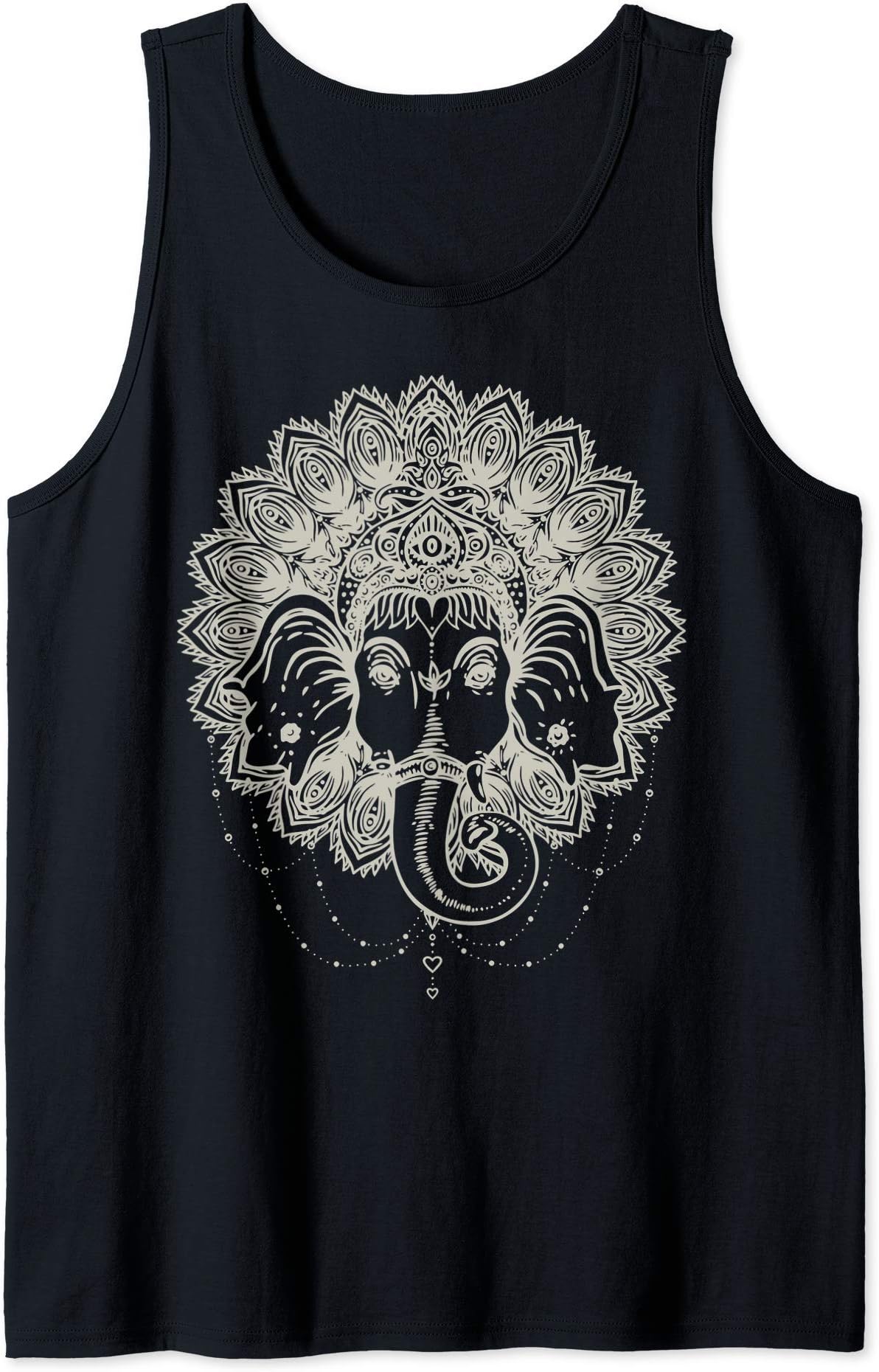 Sak Yant Magical Thai TattoosSak Yant Thai Tattoo Spiritual Ganesha Elephant Thailand Tank TopOEKO-TEX STANDARD 100