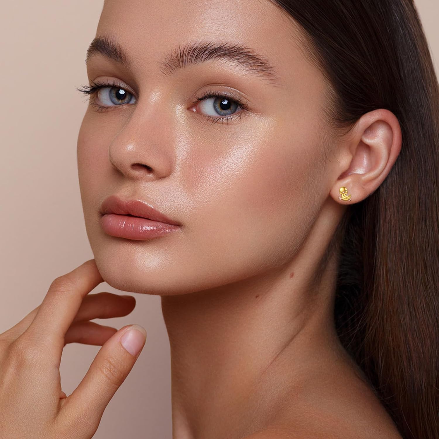 Guinea Pig/Duck/Lizard/Hedgehog/Axolotl Sterling Silver Stud Earrings Cute Animal Jewelry Gifts for Women