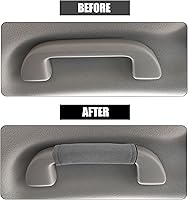 Vista 3 de X AUTOHAUX 2 unids Universal Car Accessories Suede Door Handle Cover Soft Car Handle Protector Gris