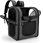 Apollo Walker Pet Sac à dos de transporteur pour 4-15lb Chats et chiens, chiots, caractéristiques de sécurité et soutien au dos de coussin