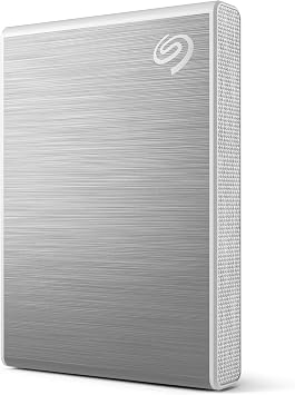 Seagate One Touch SSD 1TB External SSD Portable Silver, speeds up to 1030MB/s, 6mo Mylio Photo+ subscription, 6mo Dropbox Backup Plan and Rescue Services STKG1000401