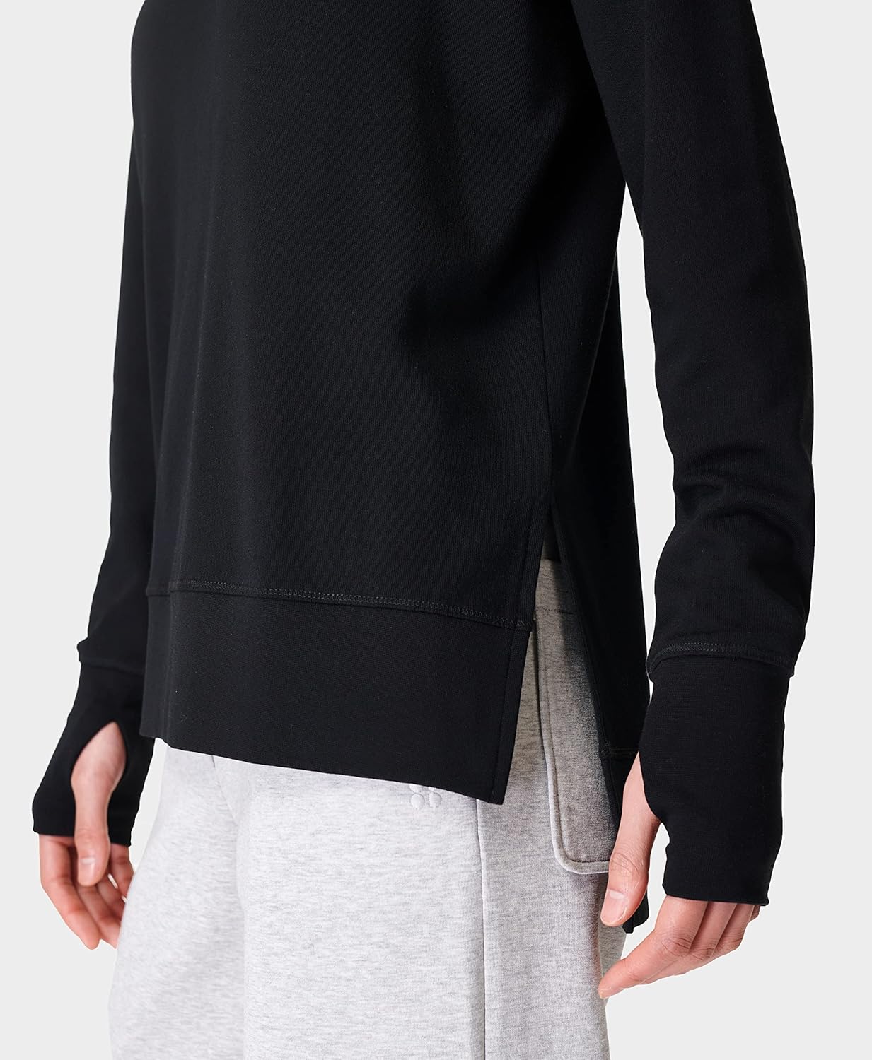 Sweaty Betty Women's After Class Longline Crewneck With Side Slit Sweatshirt - Image 3