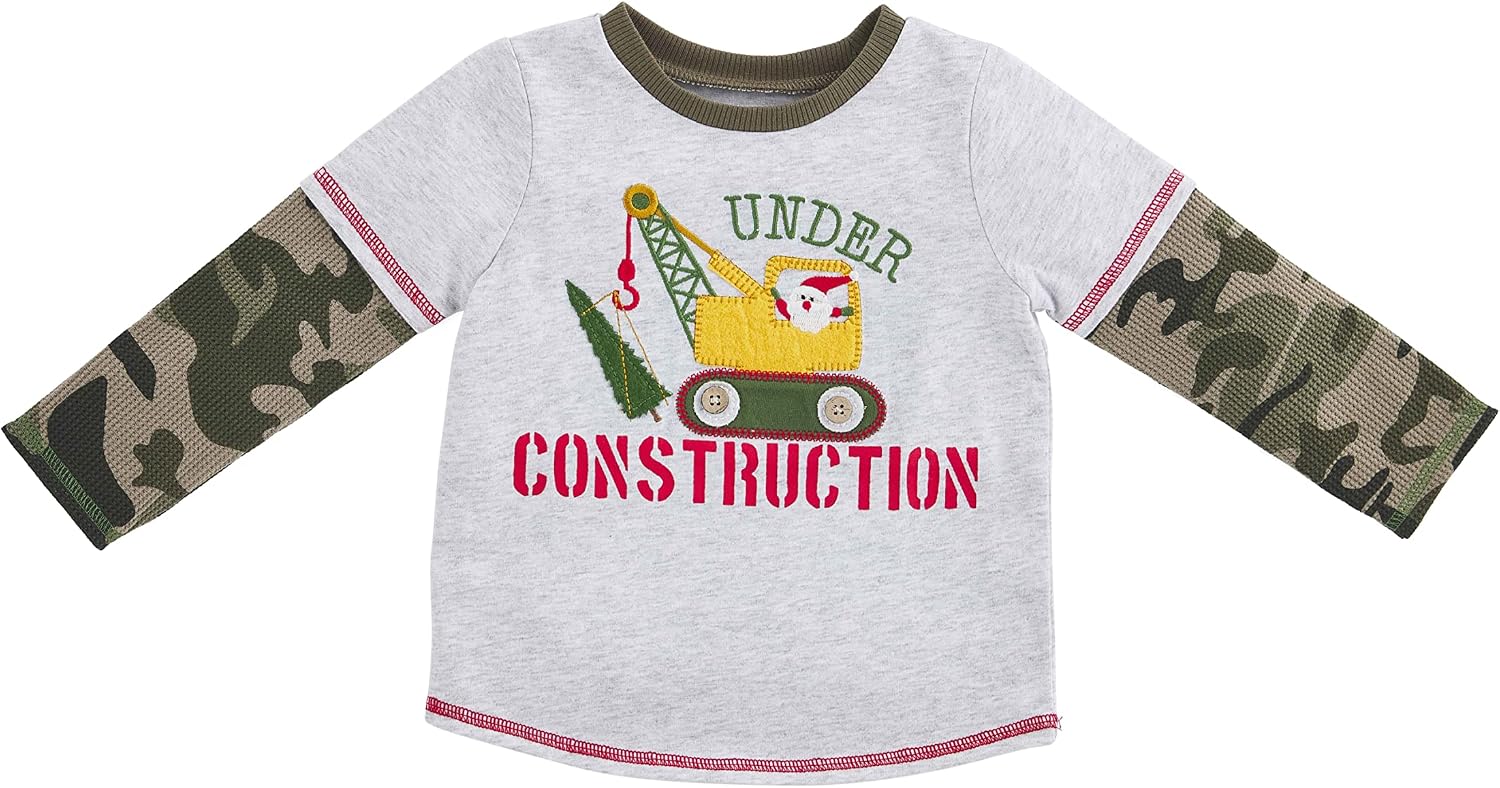 Mud Pie Baby Boys' Mud Pie Xmas Tees, This Dude Digs, Large, 4t - 5t
