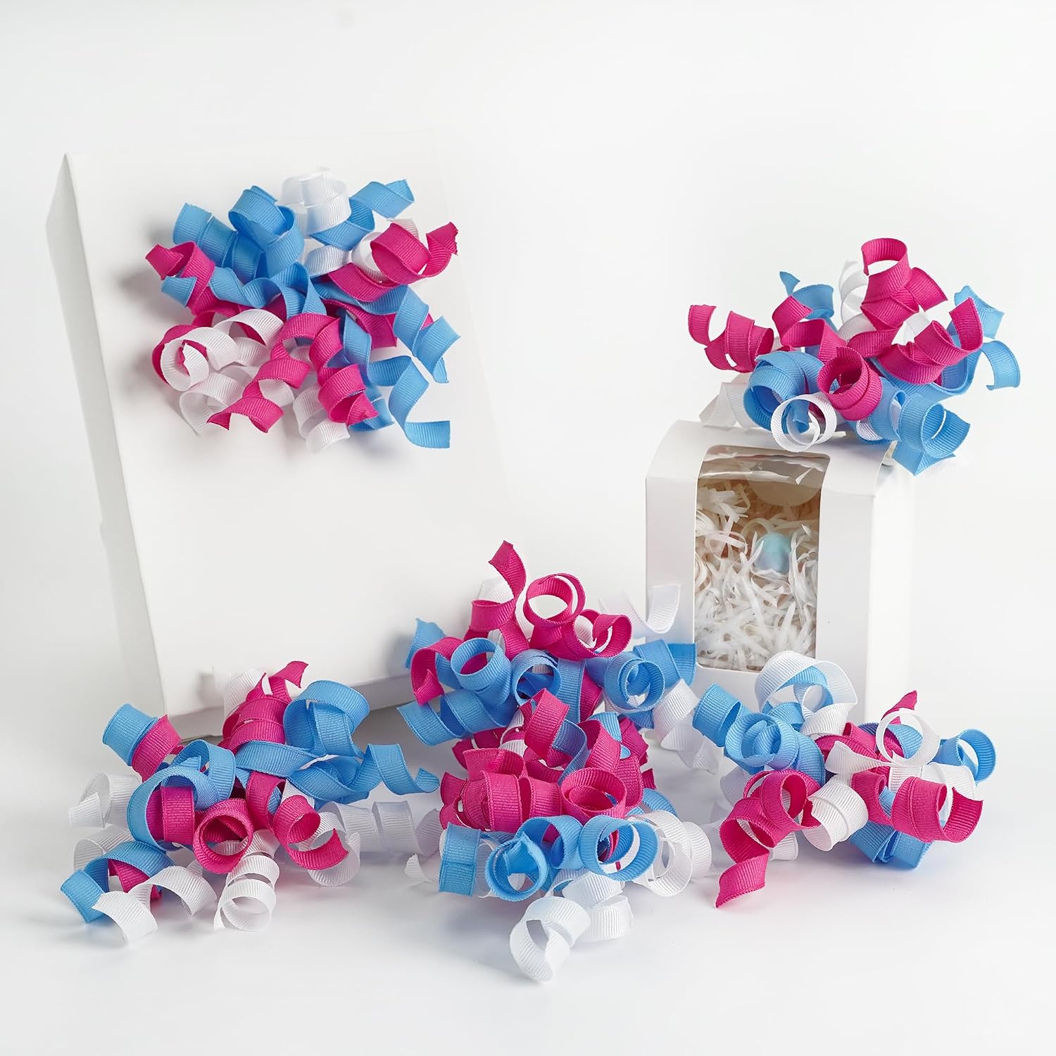 Amazon.com: HUIHUANG Baby Shower Bows for Gift Wrapping, Blue/Pink ...
