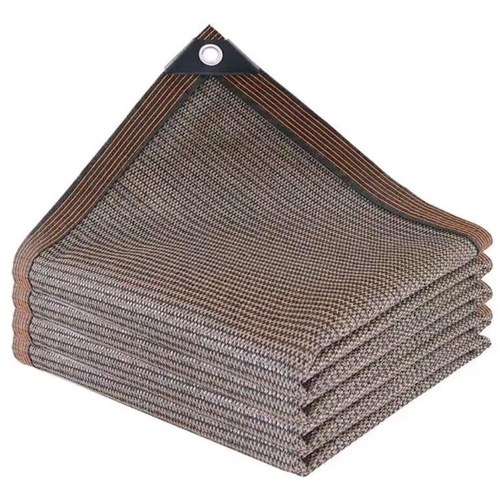 90% zacieniająca plandeka z tkaniny - siatka HDPE siatka przeciwsłoneczna do ogrodu, szklarni, patio, kurnika, stodoły i budy - przelotki w zestawie - 1 x 1 m do 7 cm x 10 m
