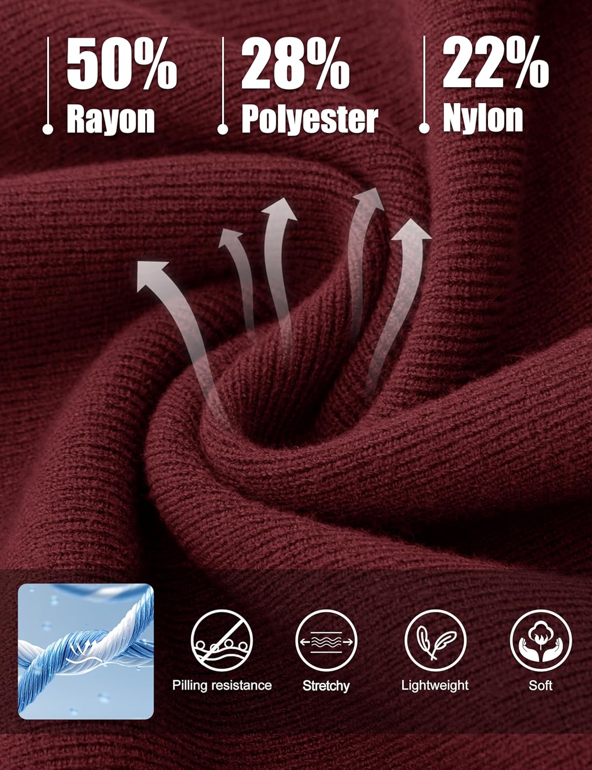 MAGNIVIT Mens Long Sleeve Knit Polo Shirts Casual Raglan Sleeve Sweater 2-Button Down Anti-Pilling Golf Shirts - Image 5