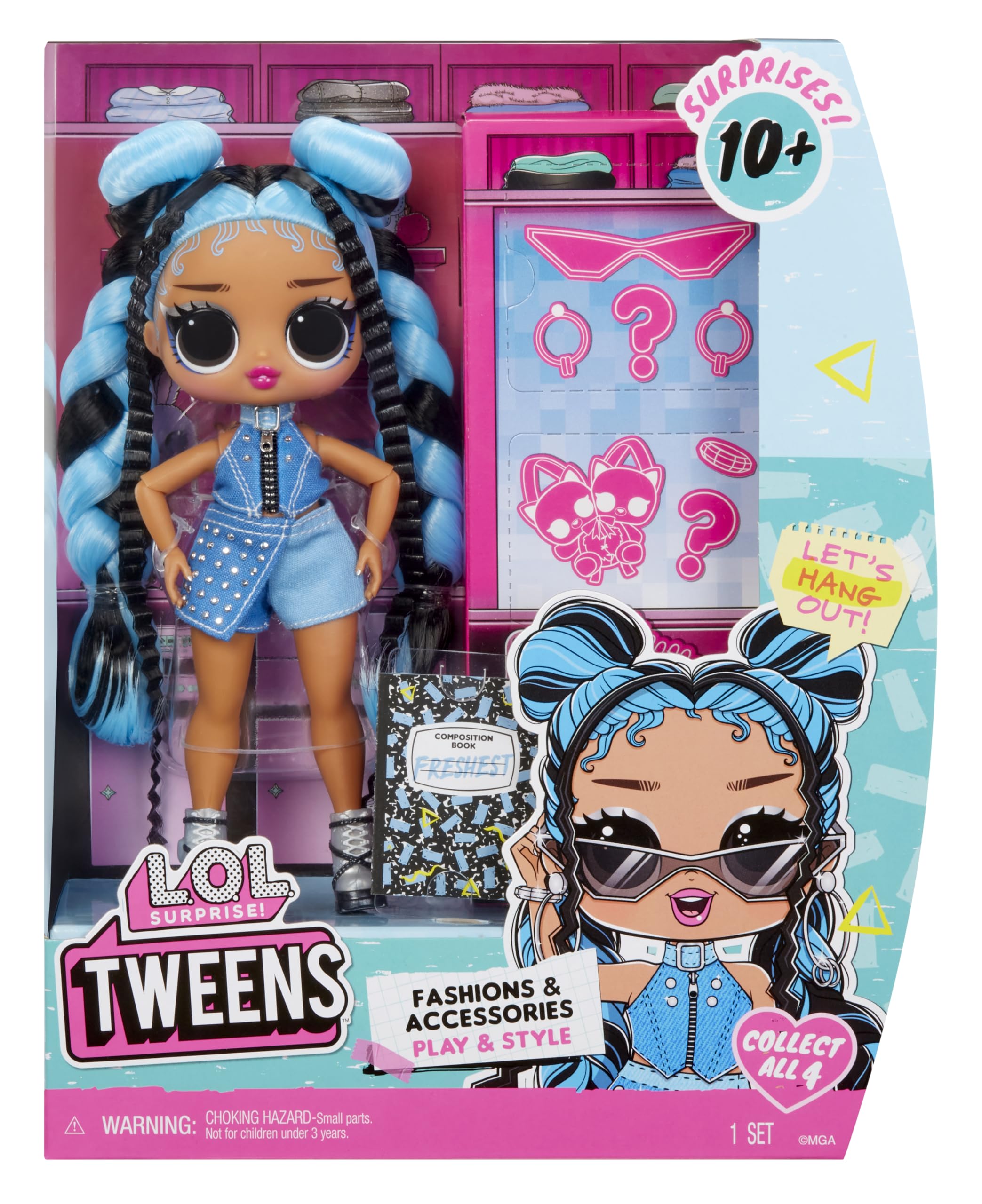 L.O.L. Surprise! Tweens Core Doll - Freshest: Include 1 Bambola Fashion, con Outfit e Accessori, 4 da Collezionare