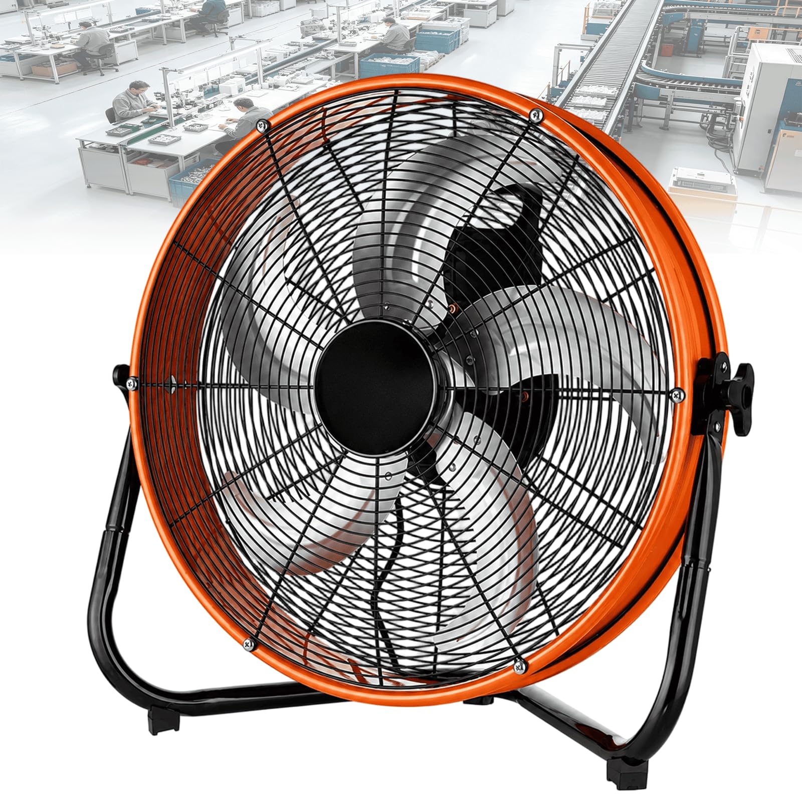 Ventilador de Suelo de Alta Potente Velocidad, Circulador de Aire