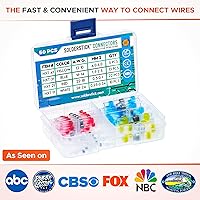 Vista 3 de 50 Piezas Kit de Conectores de Alambre Termorretráctiles Sellados con Soldadura Impermeables, Conectores de Alambre Termorretráctiles para Empalmes