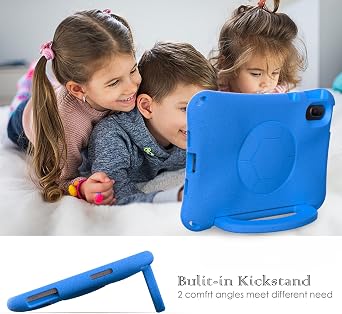 Kids Case for Huawei MatePad SE 11 2024, for Huawei MatePad SE 11 Case 2024 Tablet Case for Kids Lightweight EVA Shockproof Protective Handle Stand Cover Protective Cover Cas(Blue)