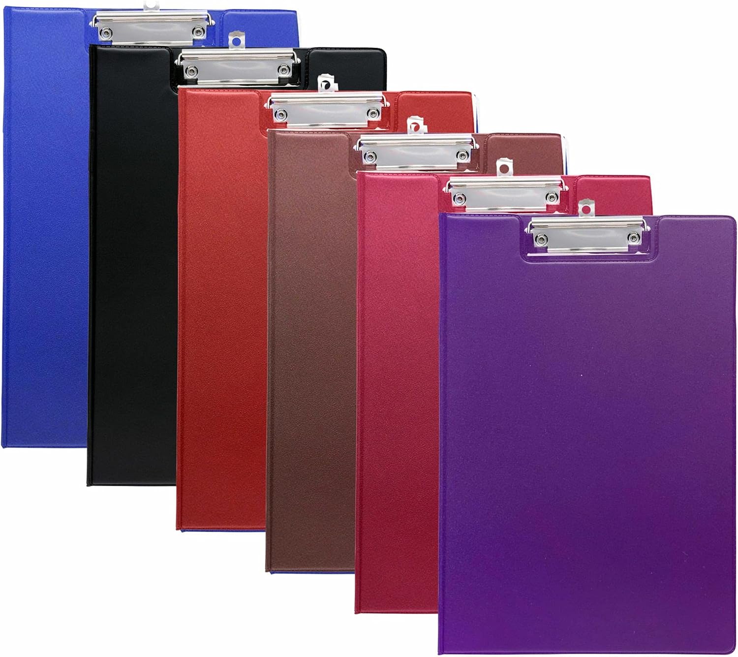 A4 Clipboard Assorted Colors PVC Fold Over Hardback Quality Clipboards