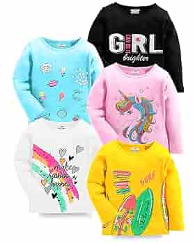 Buy Kuchipoo Girls Regular Fit Full Sleeves Cotton T-Shirts