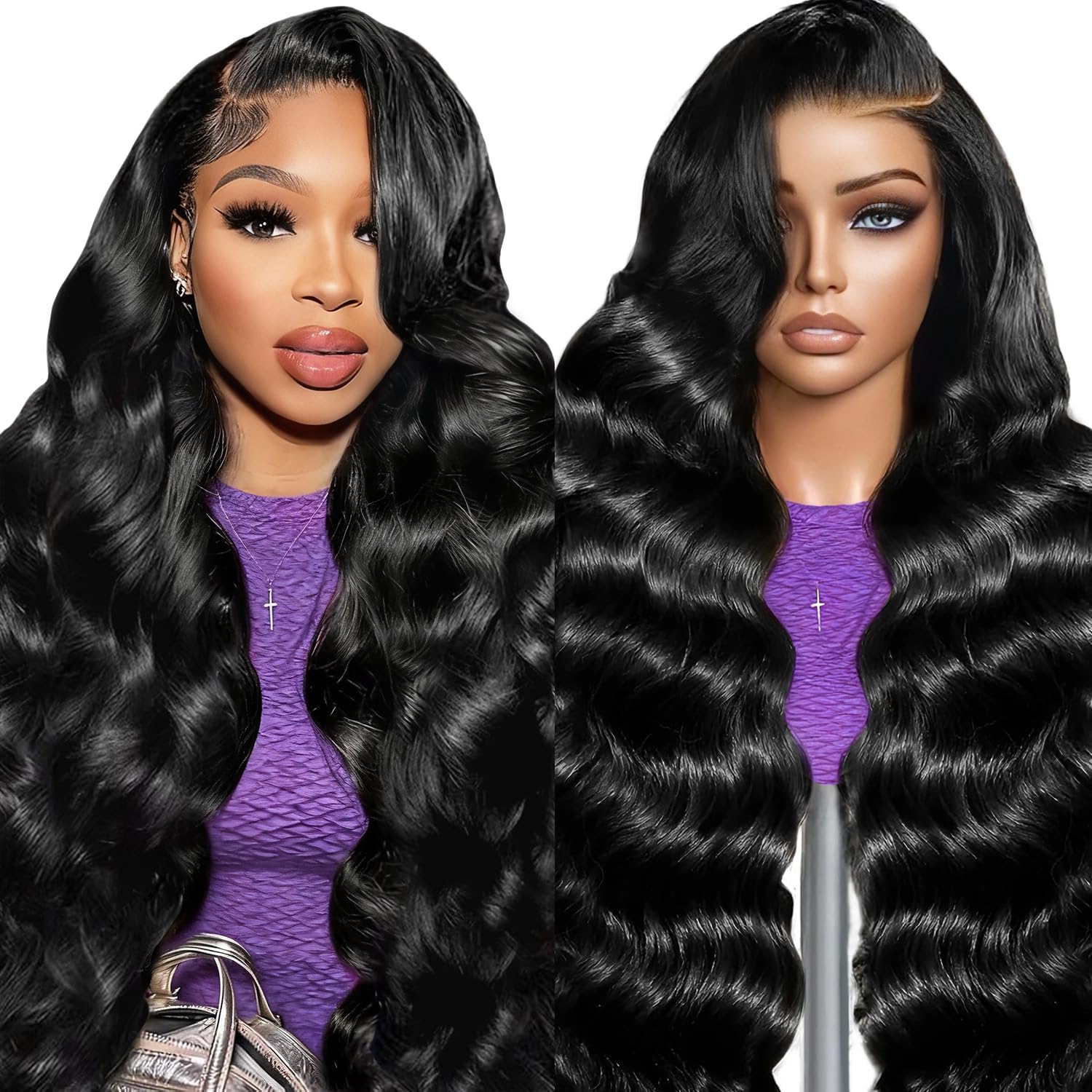 30 Inch 13x6 Lace Front Wigs Human Hair Body Wave Lace Front Wigs Human Hair 200% Density Pre Plucked Glueless Human Hair Wig Frontal Wigs Human Hair For Women