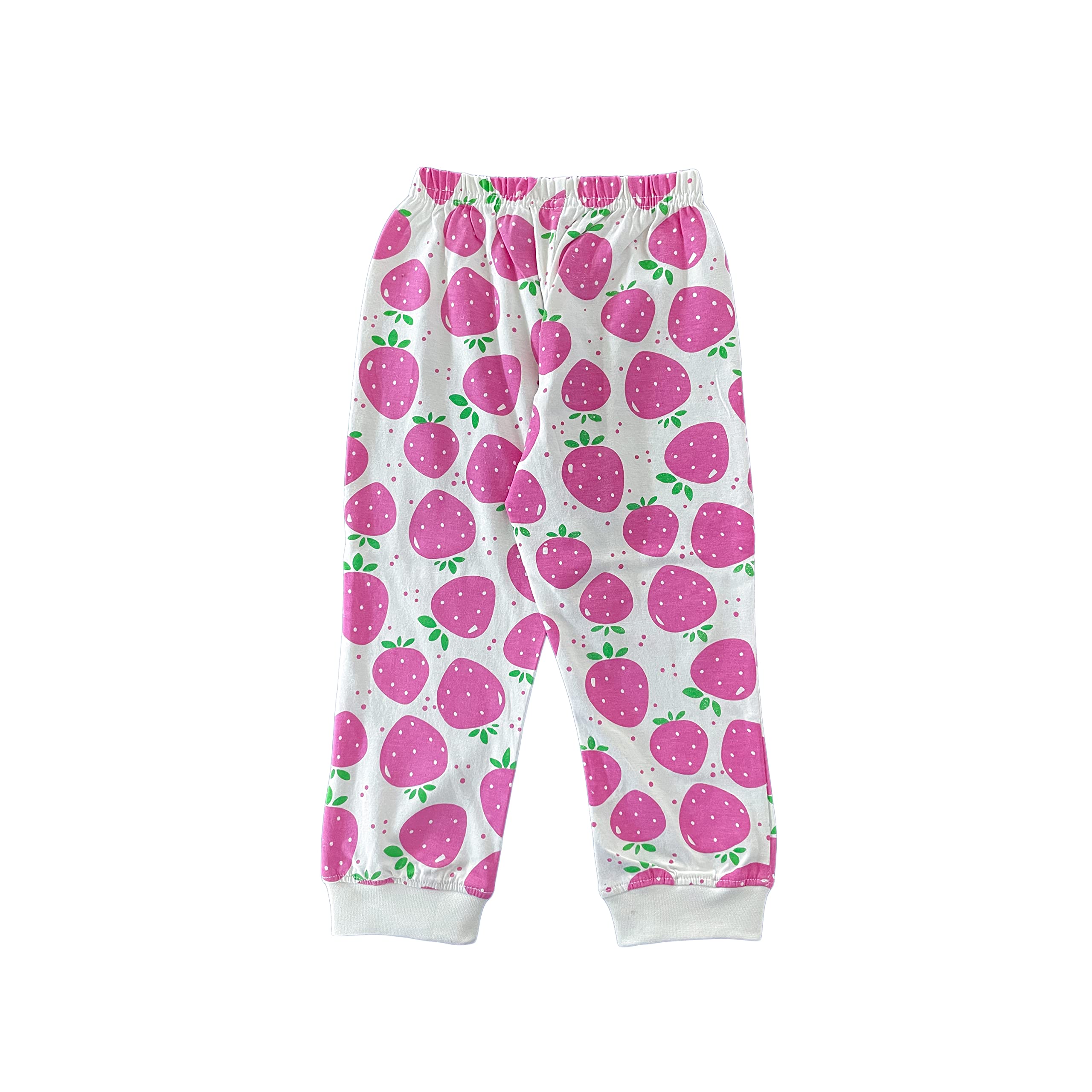 YUV Infant Baby Girls 100% Cotton Regular Fit Pants - Pack of 5 (6-12 Months, Color 001) - Image 4 thumbnail