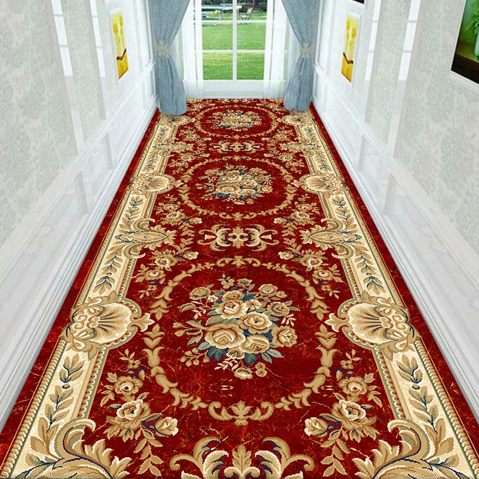 Tapis de couloir pour escalier et chevet de lit grand confort 1,4 x 6 m moderne
