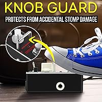 Vista 5 de Pyle Pedal de efectos de guitarra de distorsión de metal, mini efectos analógicos digitales para guitarra eléctrica y bajo, True Bypass, contorno