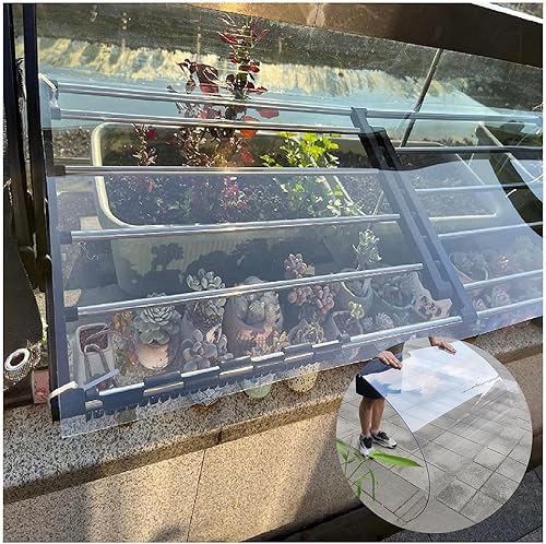 Paneles de policarbonato para techo, hojas de acrílico transparente Panel de Techo de Plástico, protección UV, para Invernadero, Marquesina,