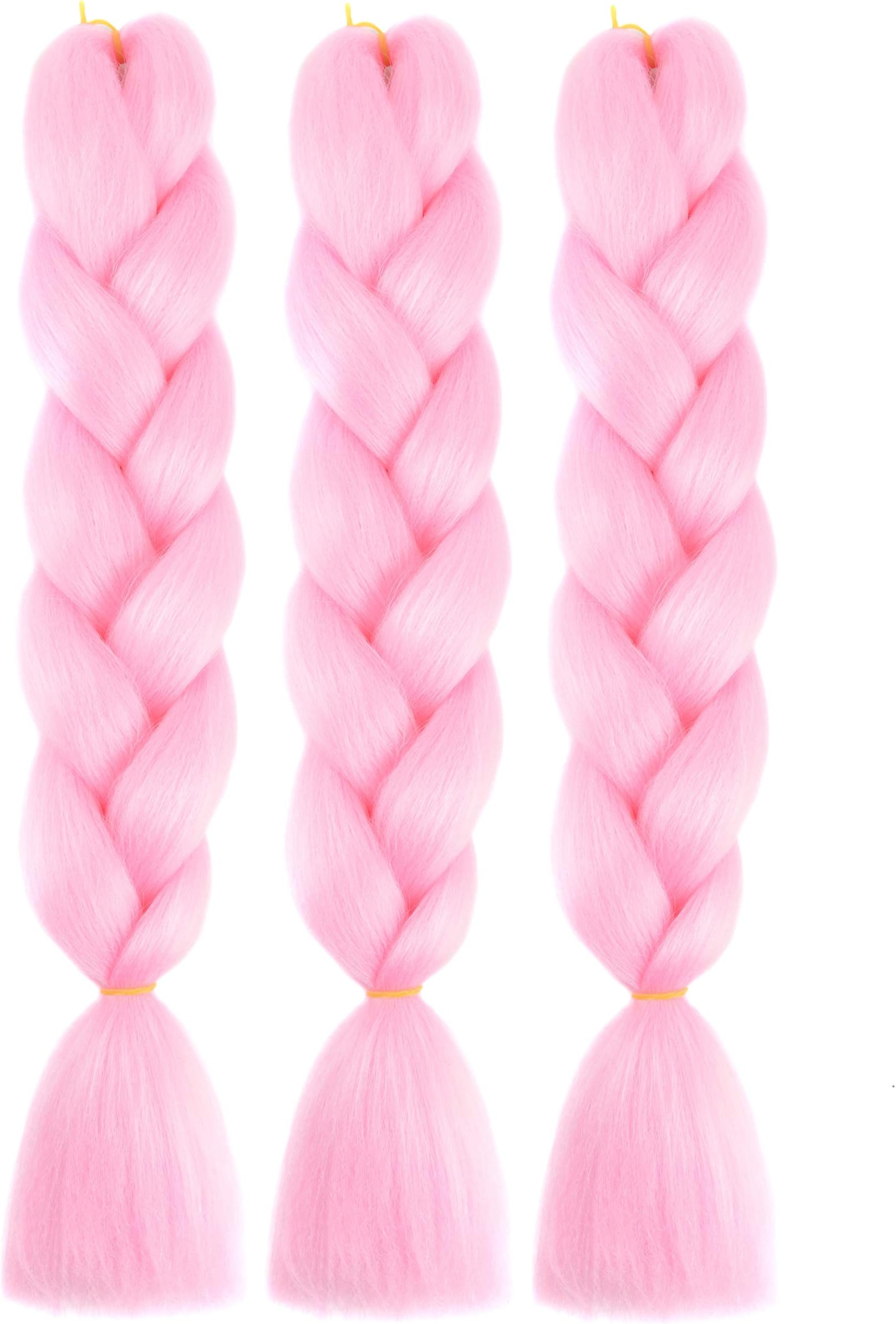 Dilla Beauty Pure Color 3Pcs / lot 24 Inch Jumbo Braids - Premium Quality 100% Kanekalon Braiding Hair Extension Full Bundles 100g / pc Synthetic Hair Ombre Heat Resistant, Long Lasting Using (F)