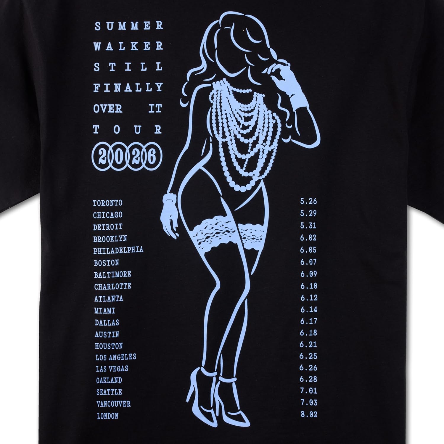 Summer Walker Official Tour Dateback T-Shirt