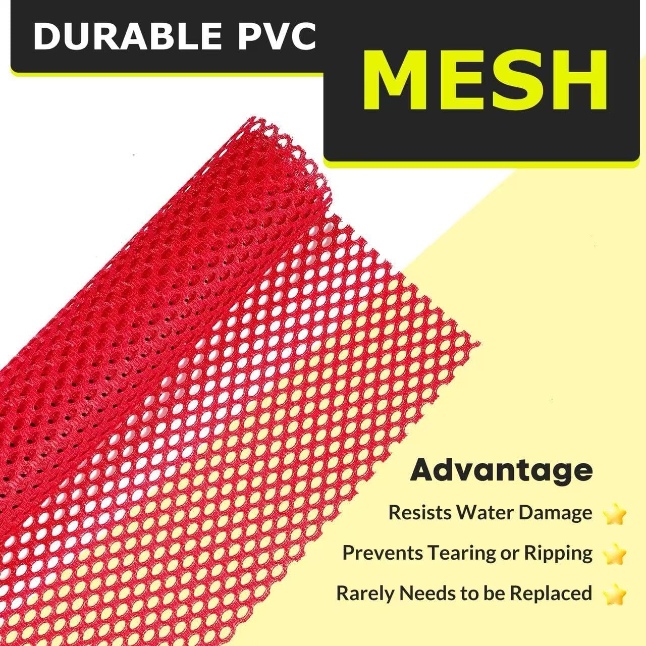 12 Pack Safety Flags 18 x 18 Inch, Heavy Duty Single-Corner Grommet Warning Flags for Trucks, Trailers, Oversize Load, Wide Load – Red Mesh Safety Signal