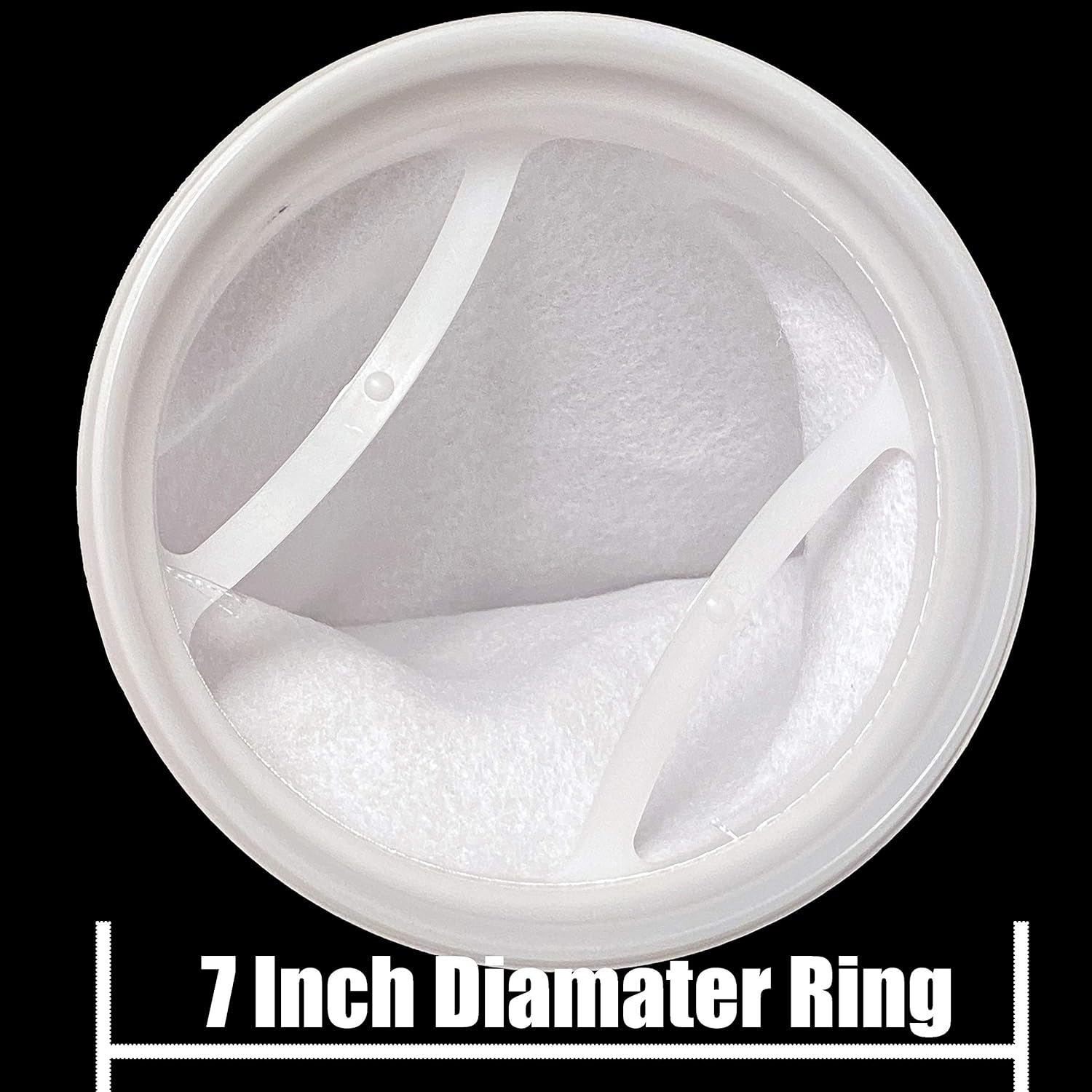 Sock Filters - 100 Micron - Aquarium Felt Filter Bags - Custom Made in USA (7 Inch Ring by 12 Inch Long 8 Pack)