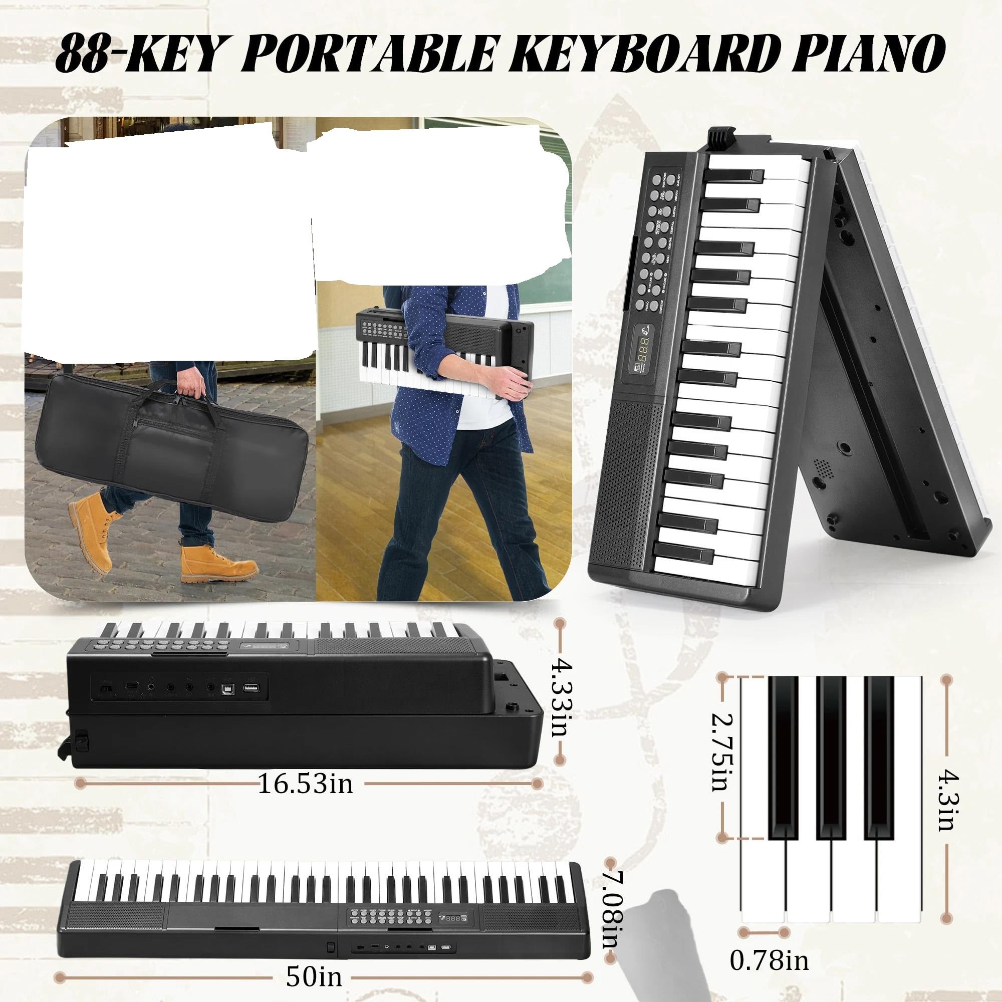 Pianino Elektroniczne Profesjonalna Przenośna Klawiatura 61 Klawiszy Pianino Elektroniczne 1000 Tonów 150 Utworów Demonstracyjnych