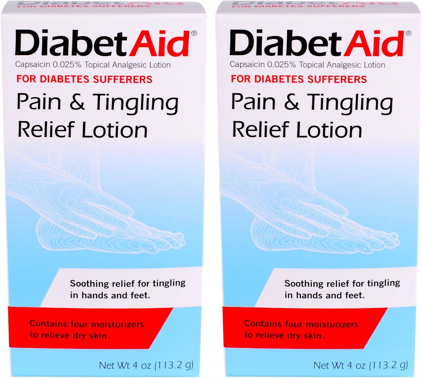 Pain & Tingling Relief Lotion, 4 Ounce (Pack of 2)